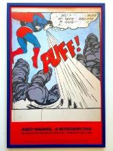 ANDY WARHOL RARE 1989 MOMA EXHBT LITHO PRINT FRAMED POP ART POSTER SUPERMAN 1960