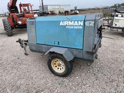Airman PDSL855-6C1 185 CFM Screw Air Compressor, Mounted On S/A Trailer, p/b Diesel Engine, S/N B4-6