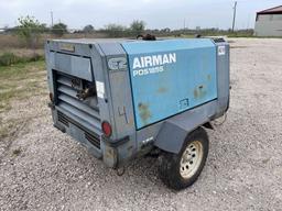 Airman PDSL855-6C1 185 CFM Screw Air Compressor, Mounted On S/A Trailer, p/b Diesel Engine, S/N B4-6