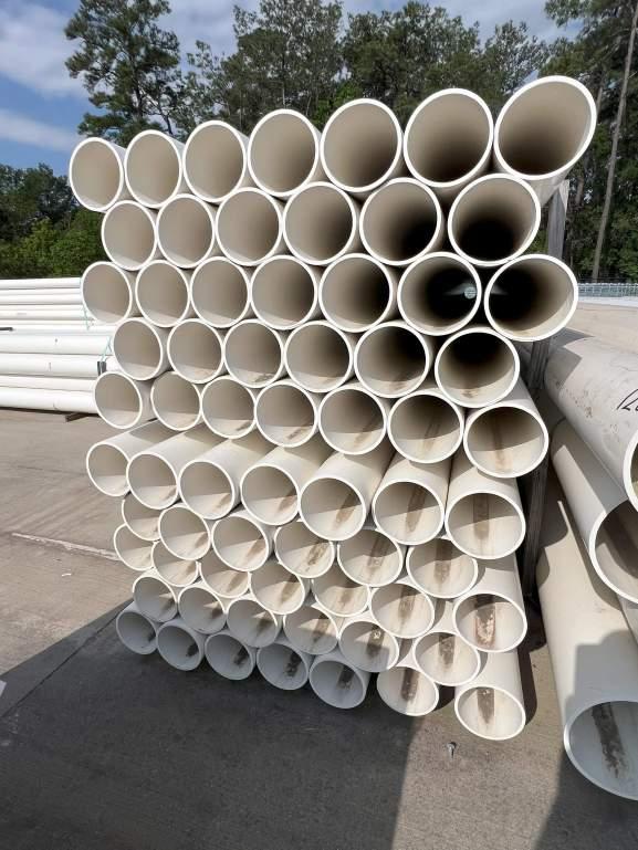 (33) JOINTS 6.5” X 20’ PVC PIPE