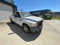 2007 RAM 2500 HD P/B HEMI 5.7L GAS ENGINE; 2WD; VIN#1D7HA16K37J585715; SINGLE CAB; A/T; 8’ BED; 33X1