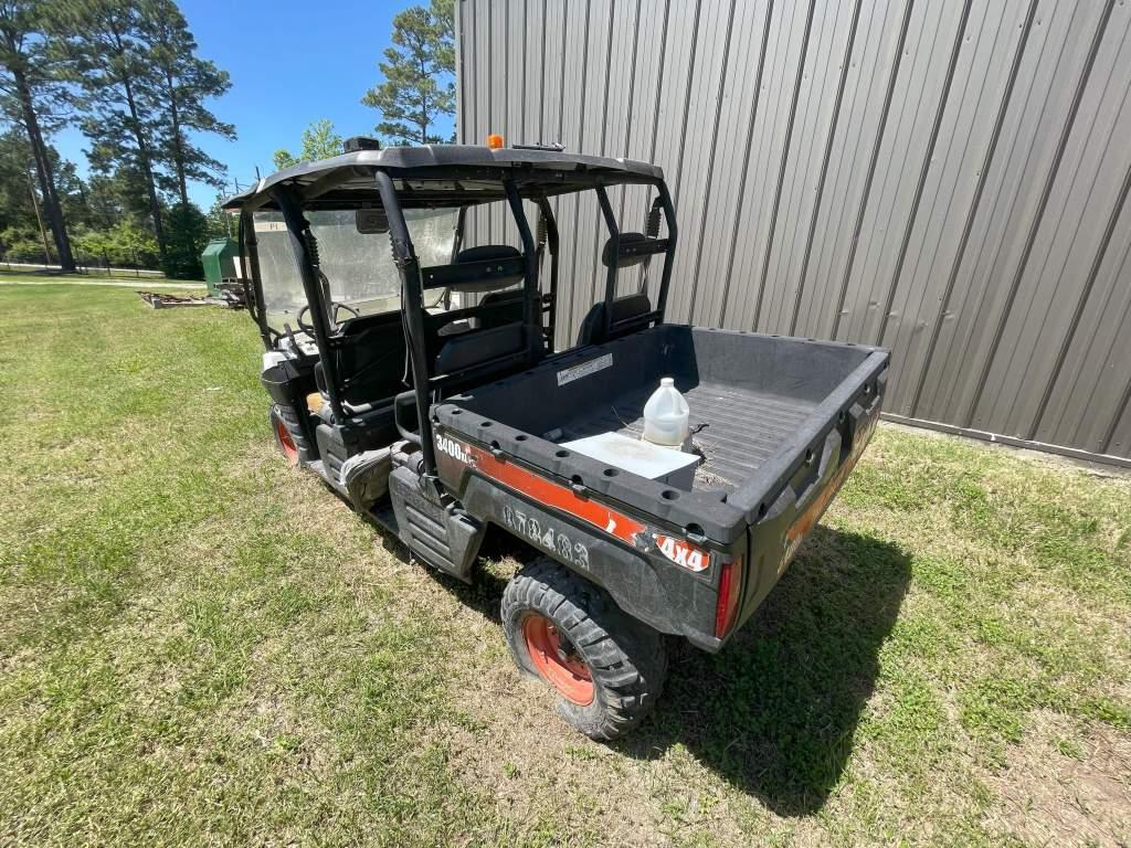 2011 BOBCAT 3400SD 2-SEAT SIDE BY SIDE; P/B DIESEL ENGINE; S/N AJNW11375; NO KEY AND NO KEY SWITCH;