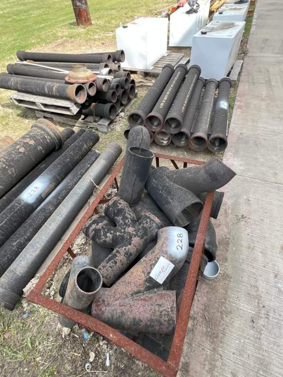 (2) PALLETS OF MISCELLANEOUS STEEL COATED PIPE & PIPE FITTINGS