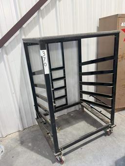 METAL ROLLING BLUE PRINT CART