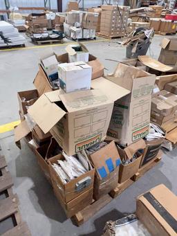 PALLET  OF ASSORTED WALL PLATES; BOX COVERS; AND MISCELLANEOUS ELECTRICAL PARTS