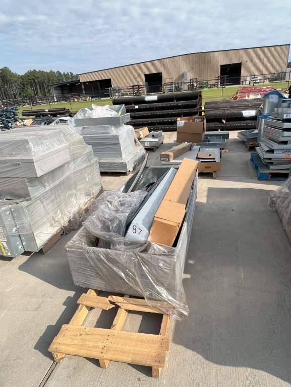 PALLET OF THREE ASSORTED GALVANIZED BREAKER BOX/BOARDS