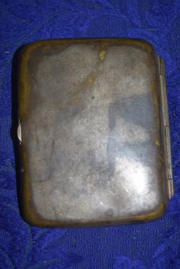 WWI GERMAN CIGARETTE CASE WITH IMPERIAL CREST!