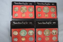 4 UNITED STATES PROOF SETS!