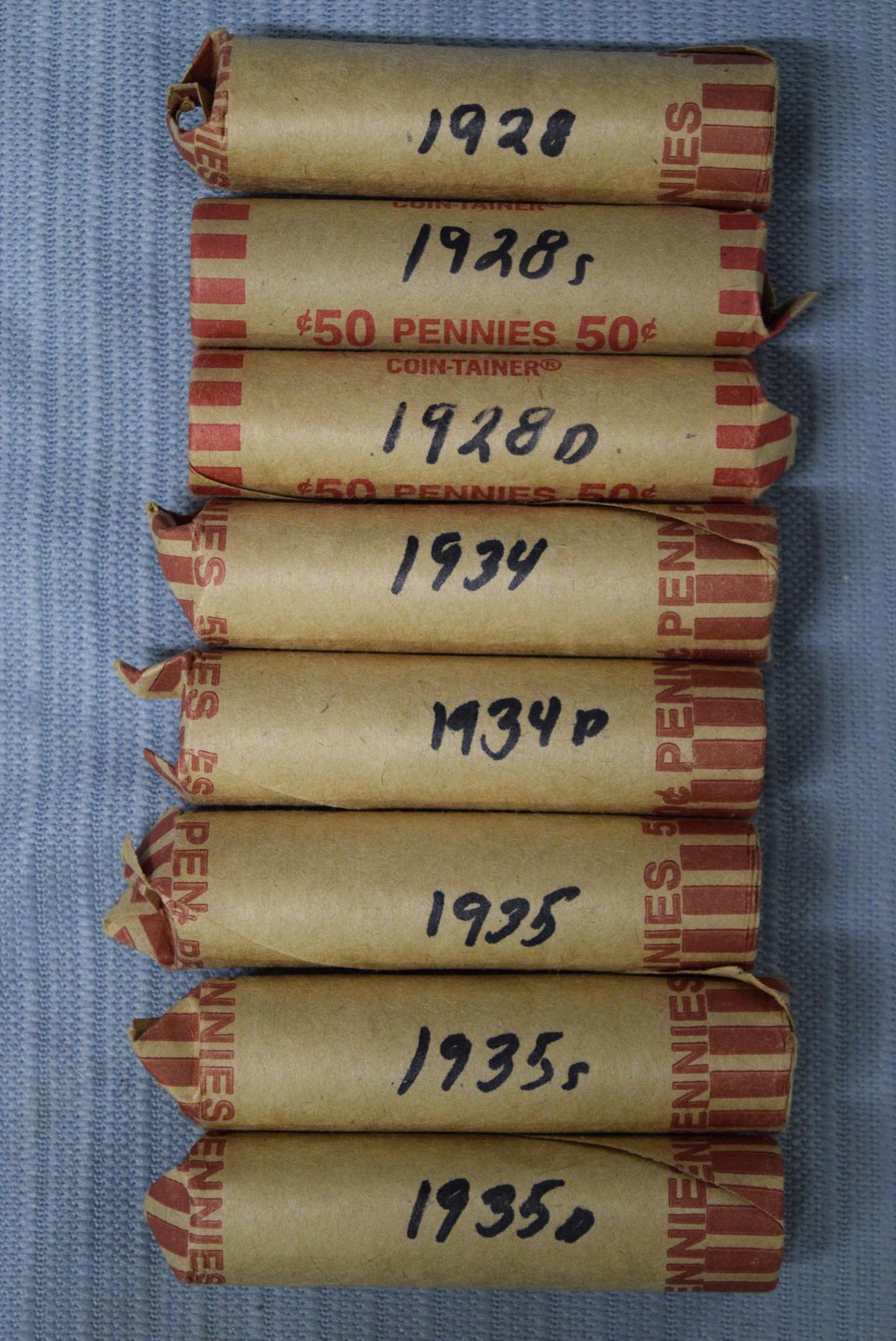 8 ROLLS OF PENNIES!