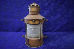 ANTIQUE ANCHOR NAUTICAL LANTERN!