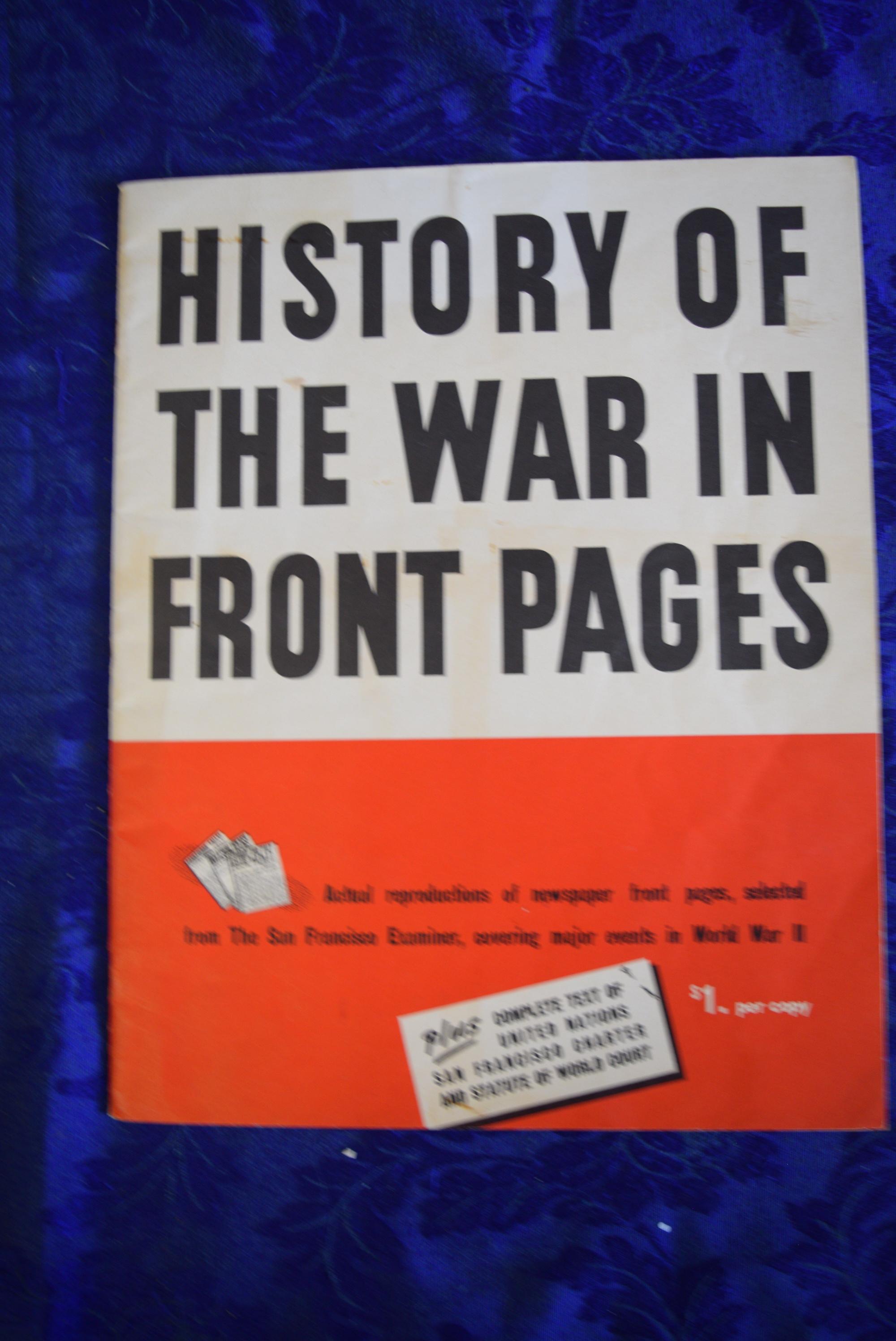 WWII SAN FRANCISCO EXAMINER FRONT PAGES!