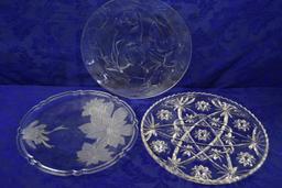 BEAUTIFUL CRYSTAL PLATTERS!