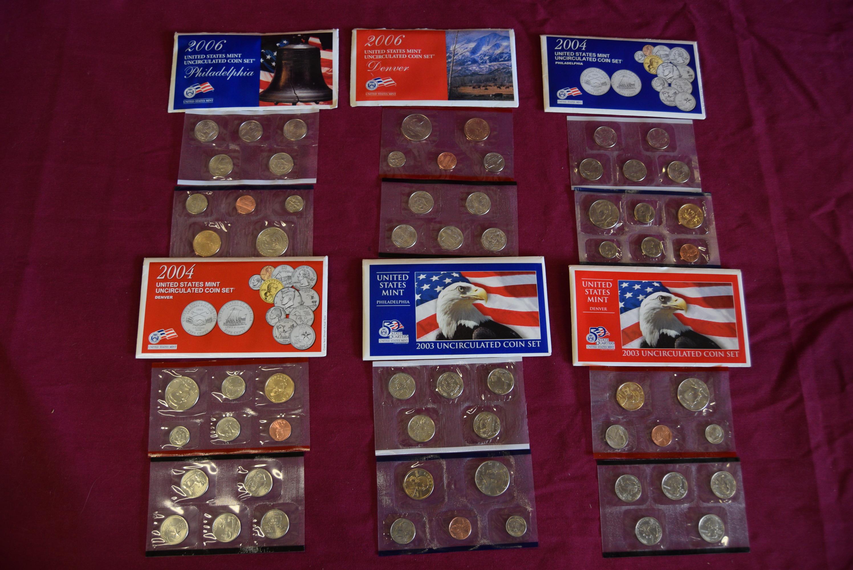 UNCIRCULATED US MINT COIN SETS!