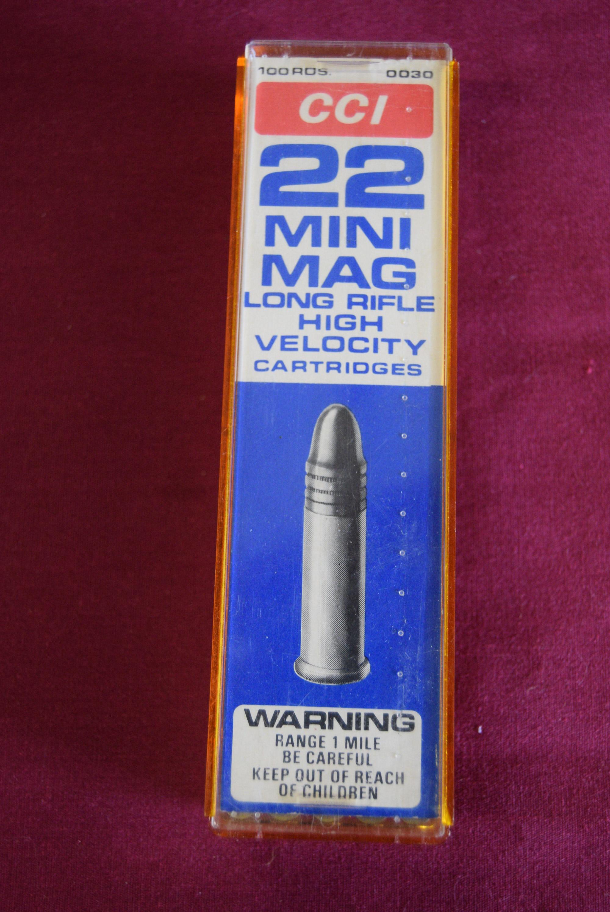 100 ROUNDS CCI MINI MAG 22 LR AMMO!