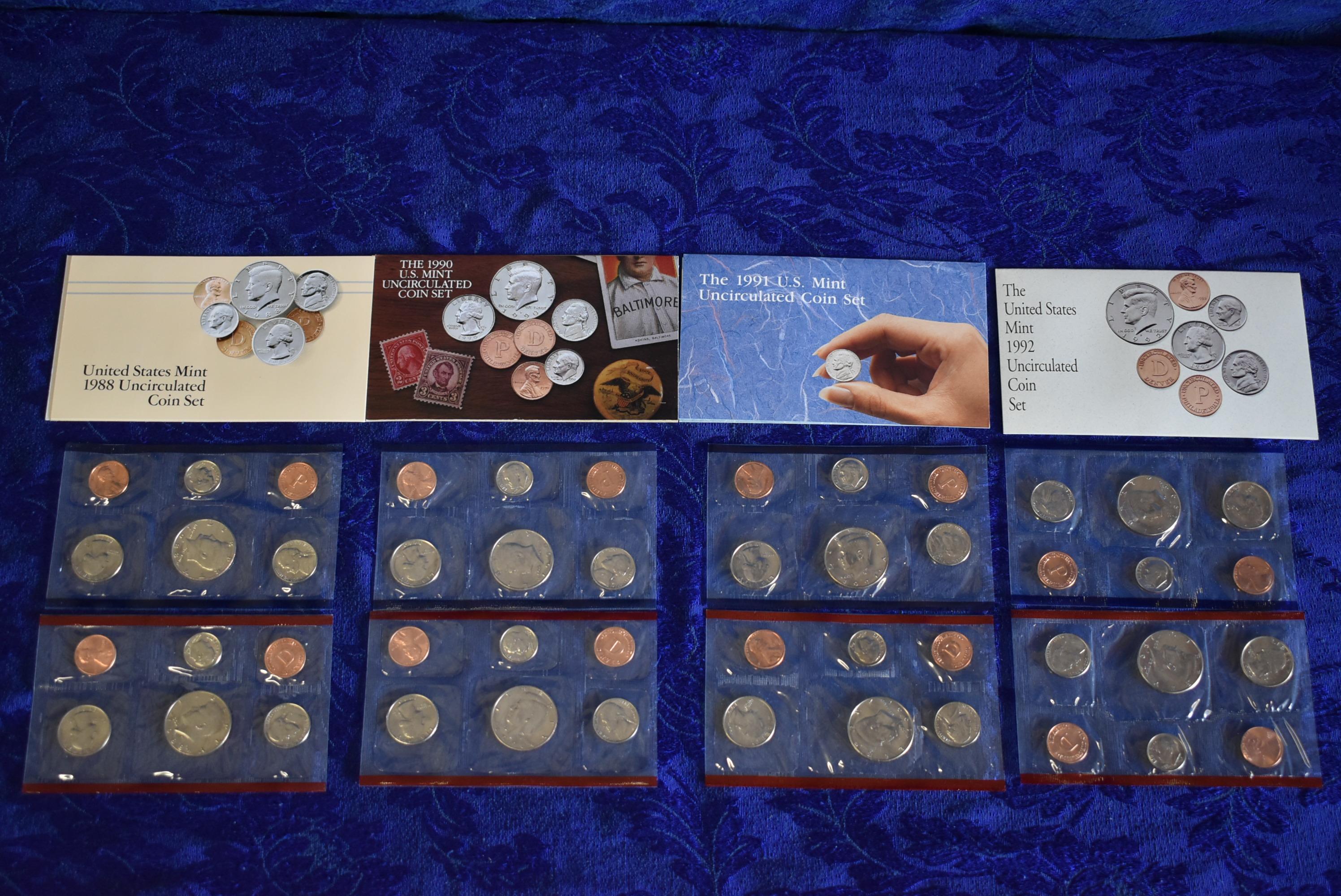 US MINT UNCIRCULATED COIN SETS!