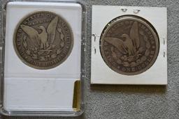 1880 MORGAN DOLLAR X2!