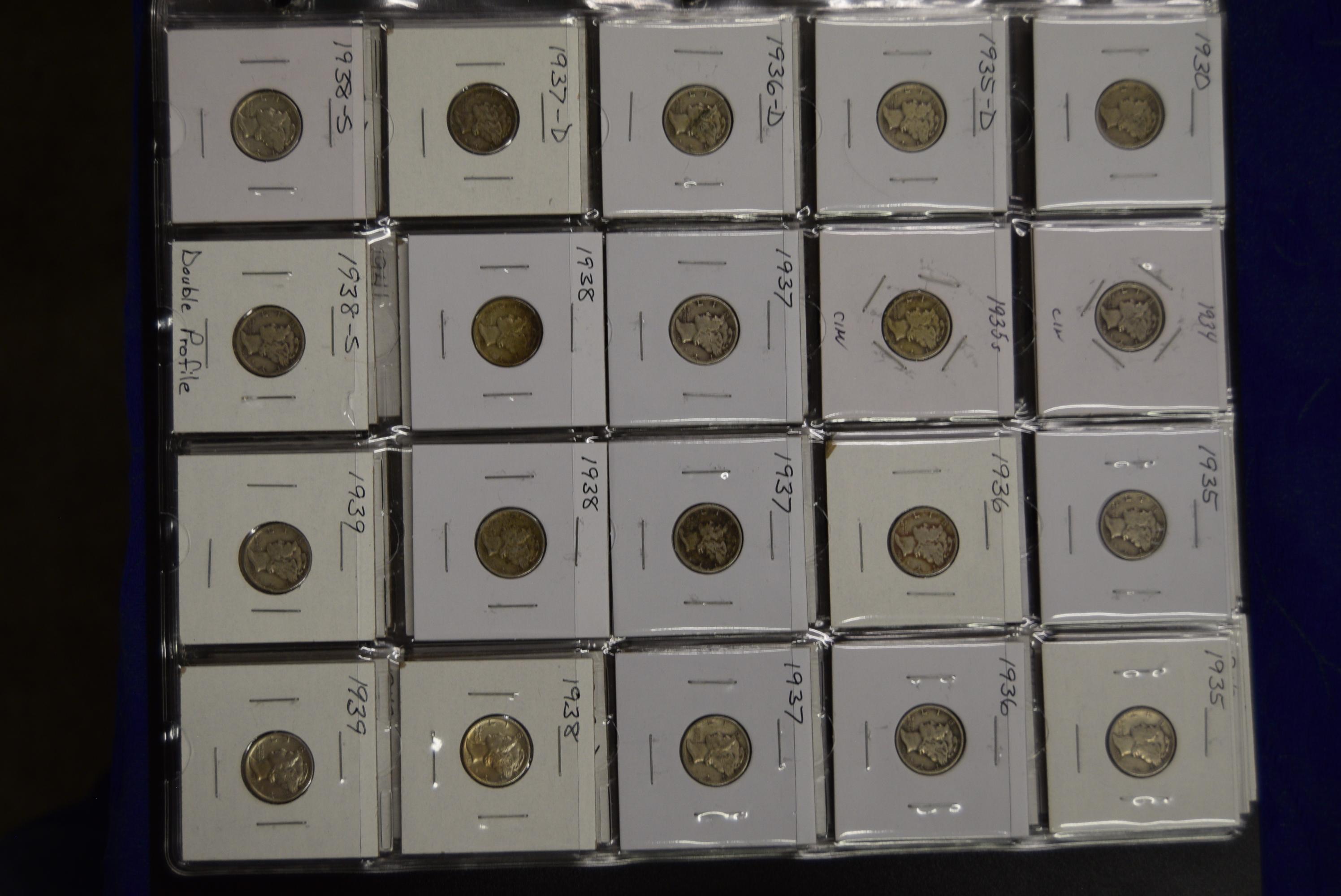 SILVER, MERCURY DIME COLLECTION! #4