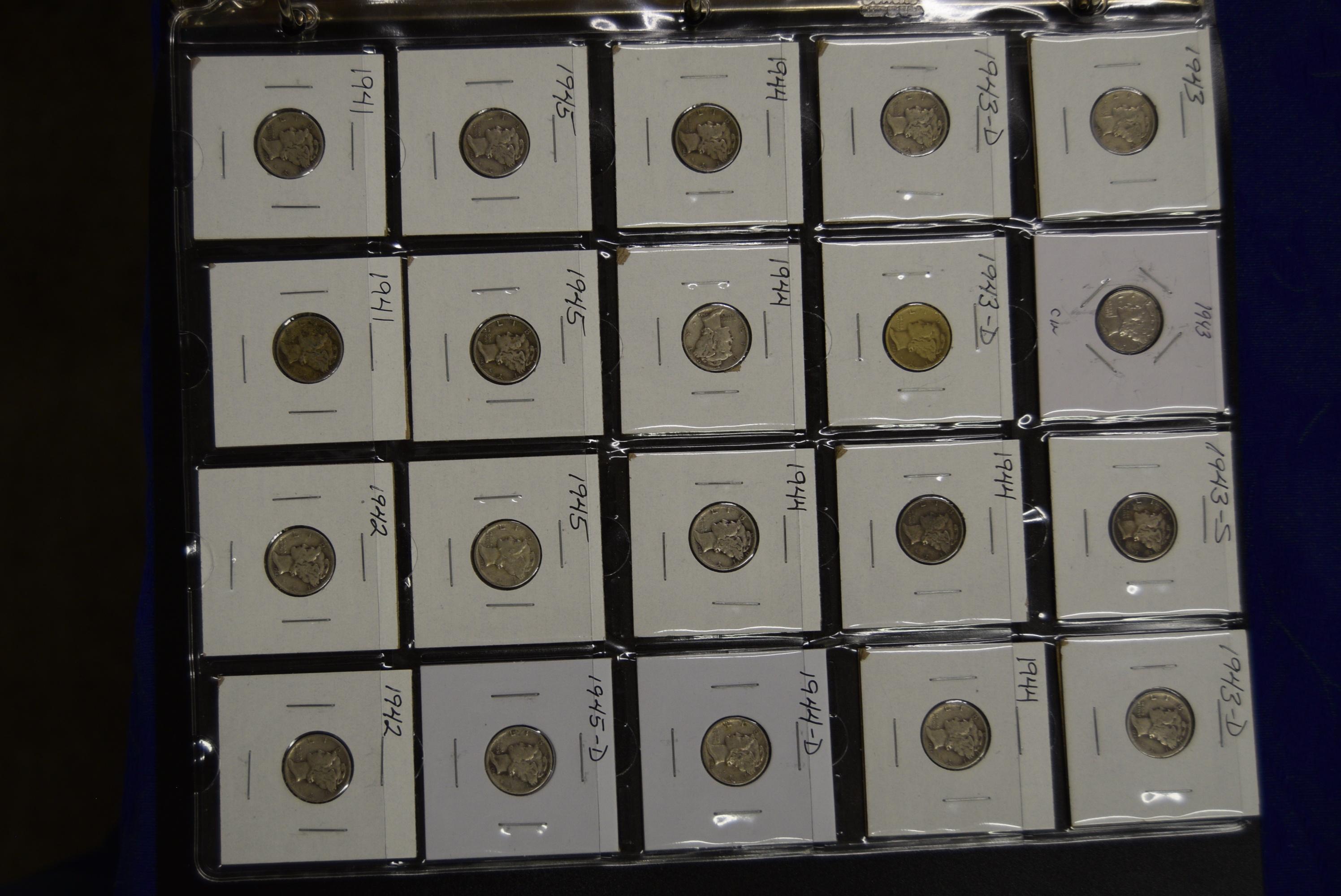 SILVER, MERCURY DIME COLLECTION! #4