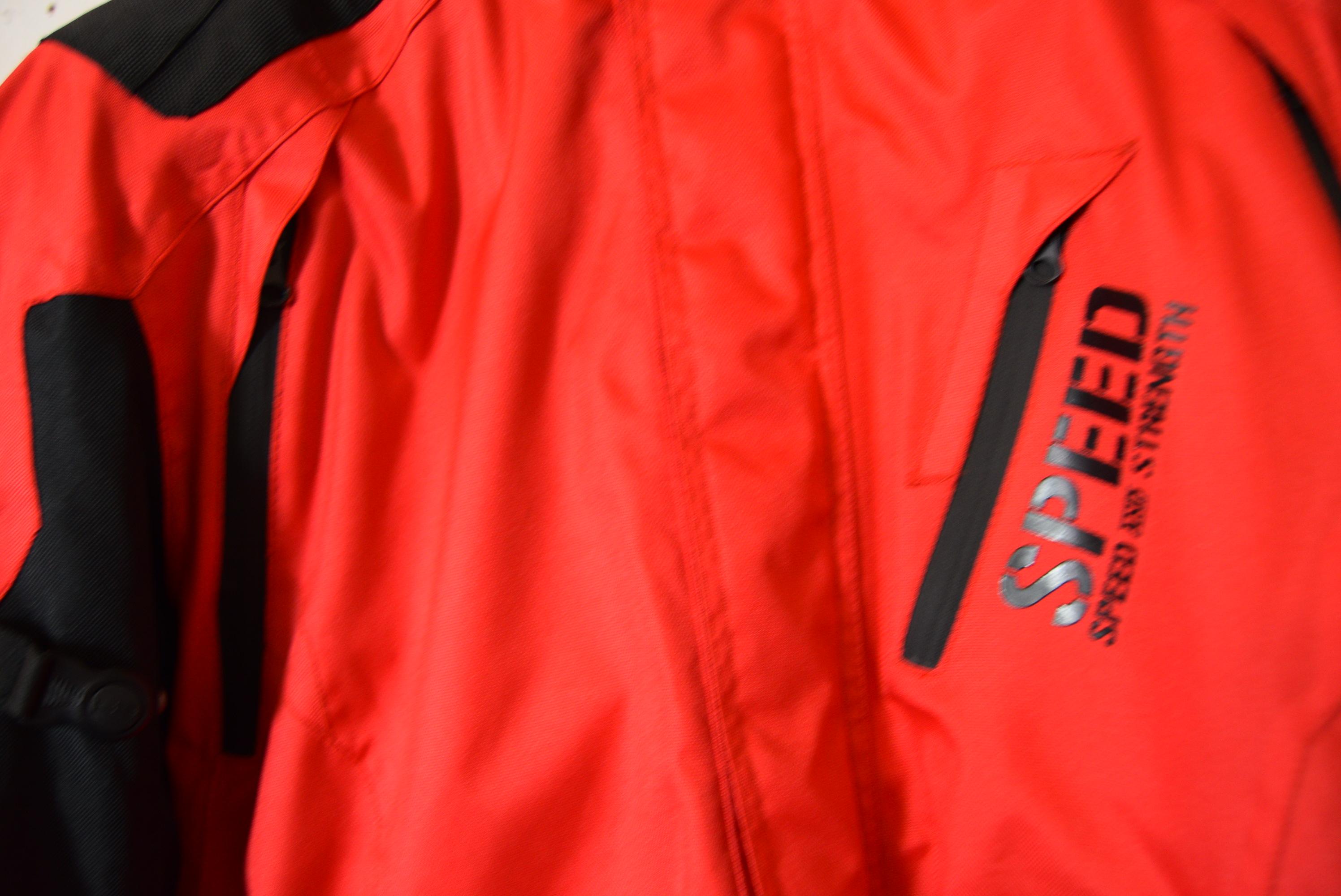 "SPEED AND STRENGTH" MOTORCYCLE JACKET!