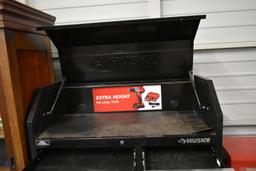 DOUBLE STACK HUSKEY ROLL AROUND TOOL BOX!