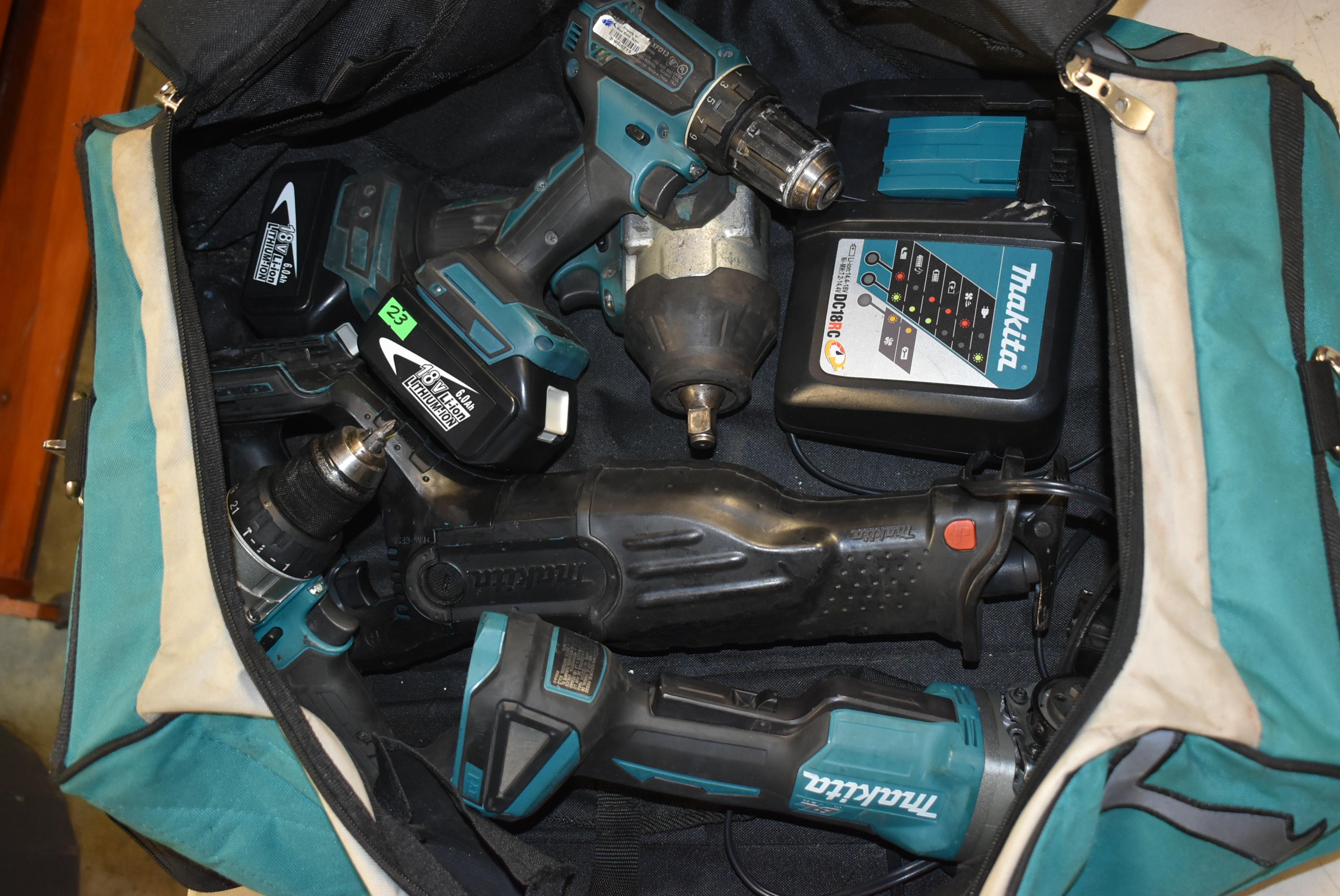 MAKITA 18V LI-ION TOOL KIT!