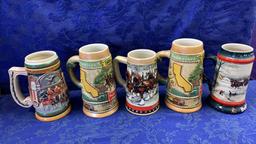 VINTAGE BUDWEISER STEINS!!