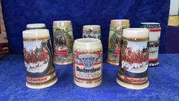 VINTAGE BUDWEISER STEINS!!