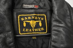 BARNEYS LEATHER COAT!!! 77