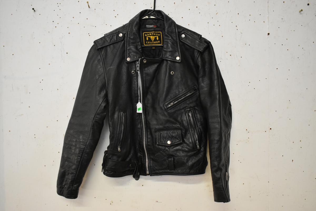 BARNEYS LEATHER COAT!!! 77