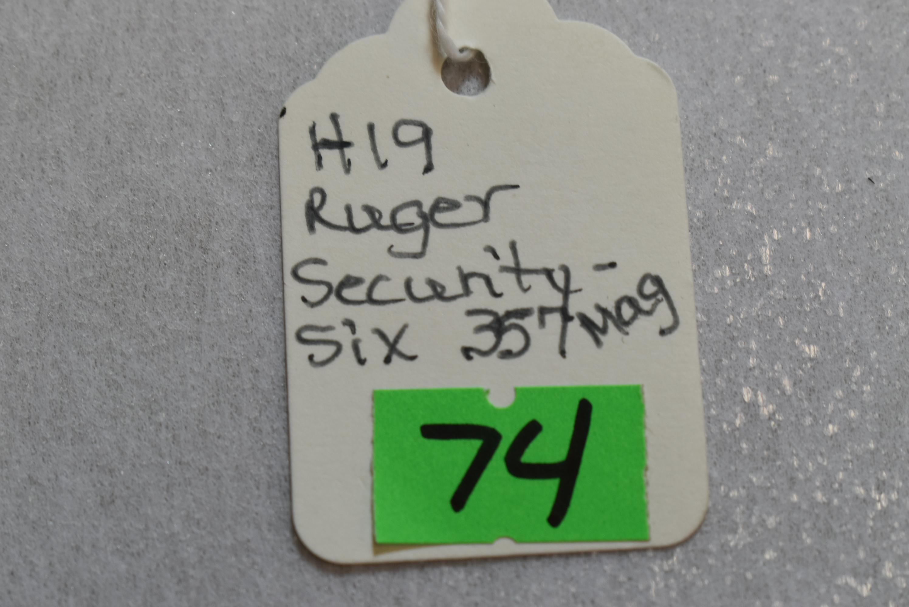 FIREARM/GUN RUGER SECURITY SIX!! H-19