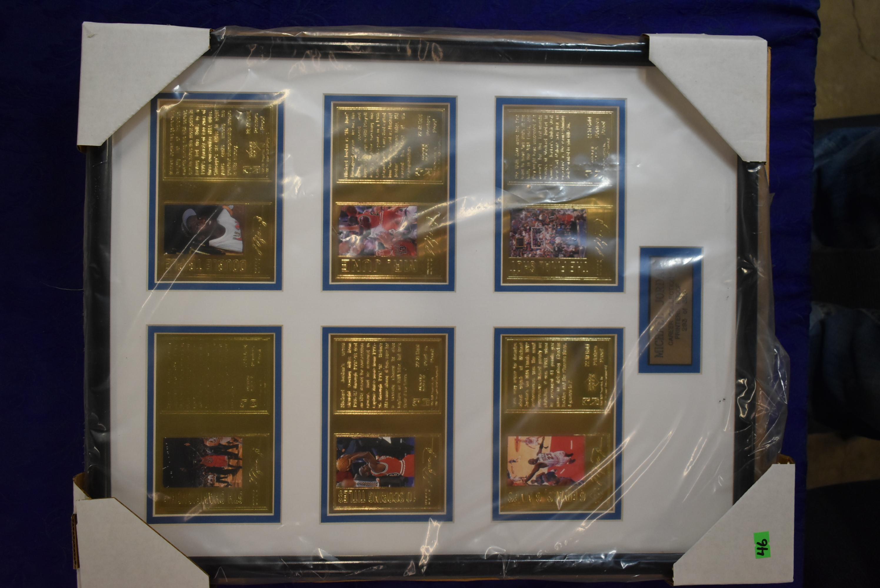 MICHAEL JORDAN CAREER COLLECTION FRAMED ART!!! O/A