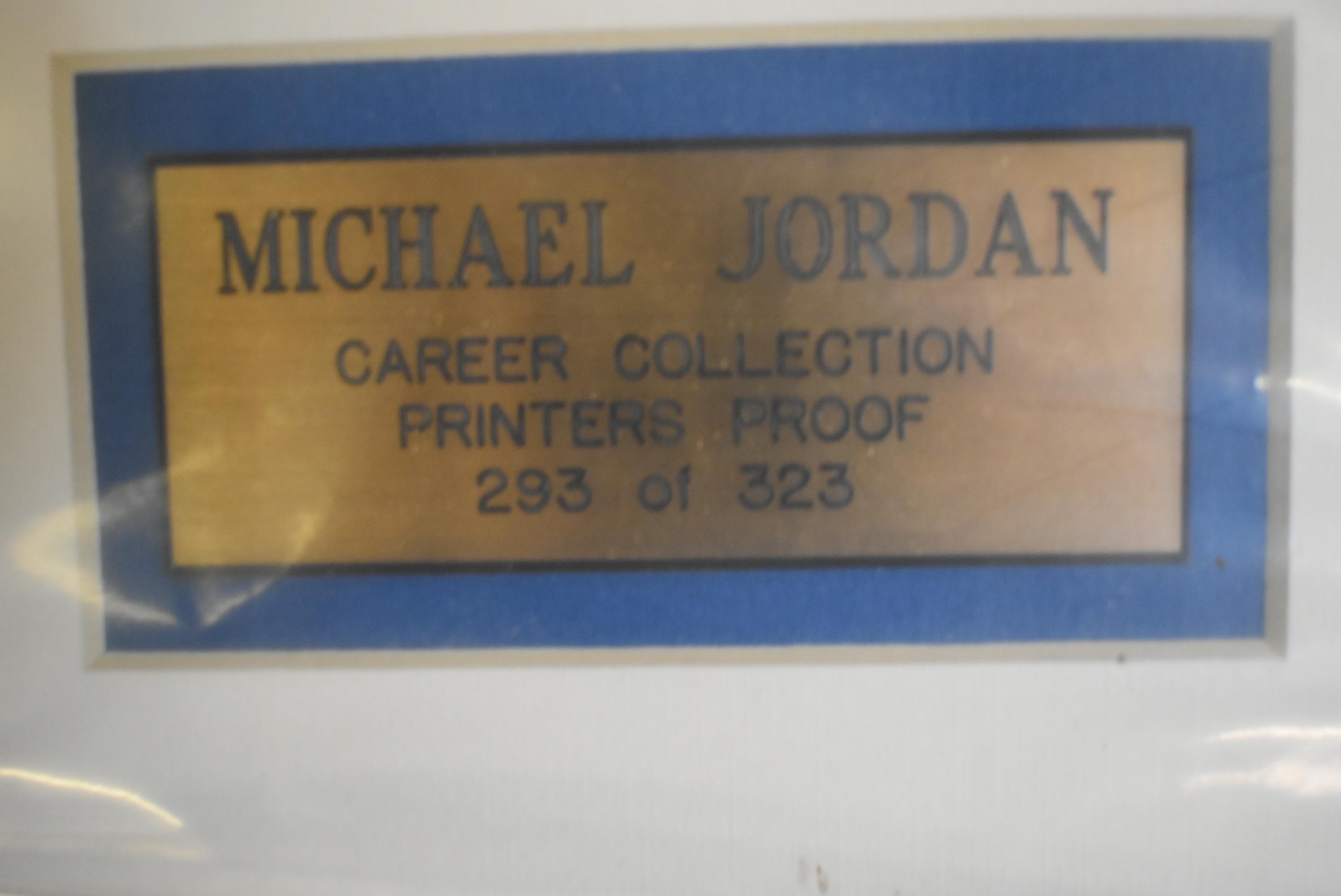 MICHAEL JORDAN CAREER COLLECTION FRAMED ART!!! O/A
