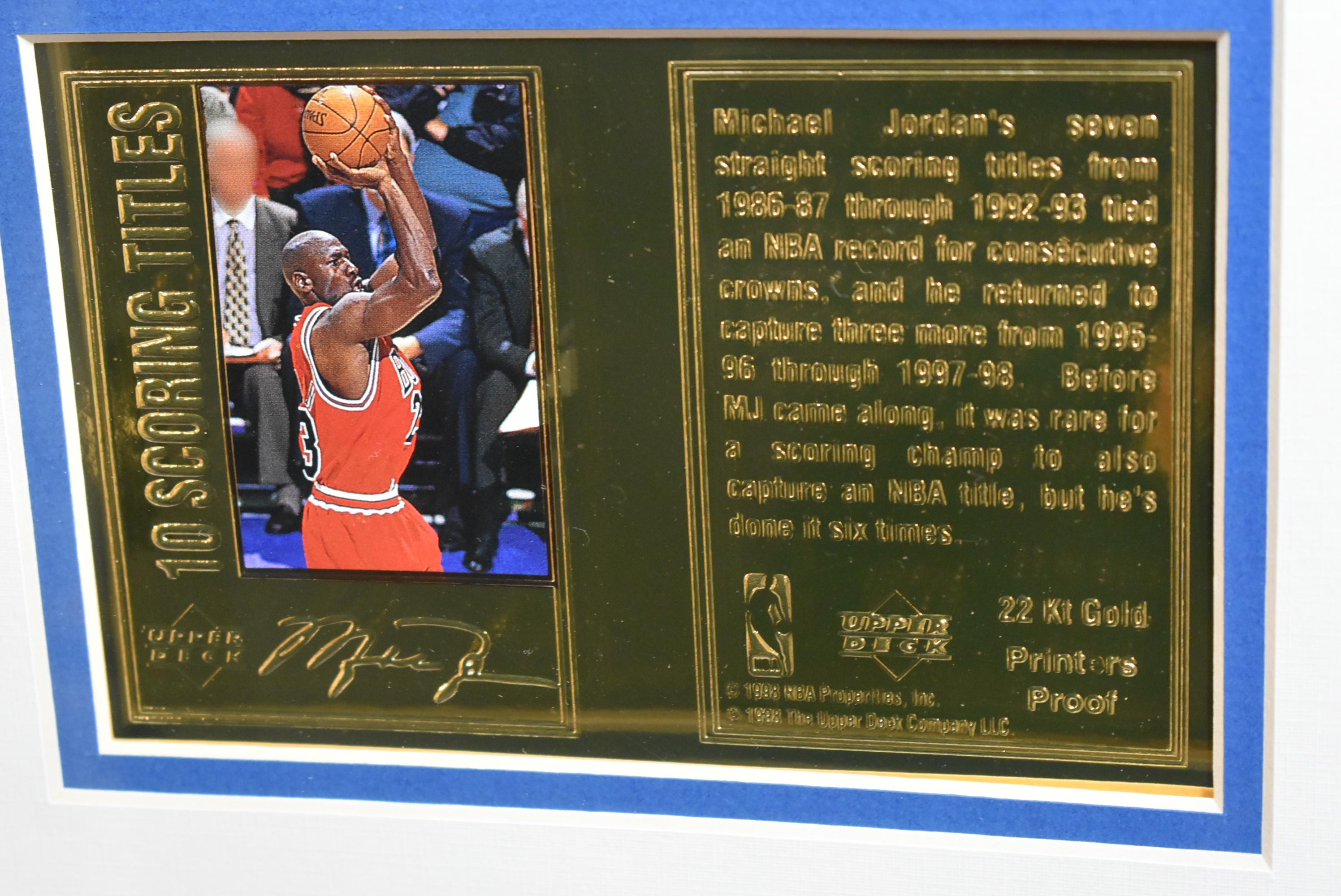 MICHAEL JORDAN CAREER COLLECTION FRAMED ART!!! O/A