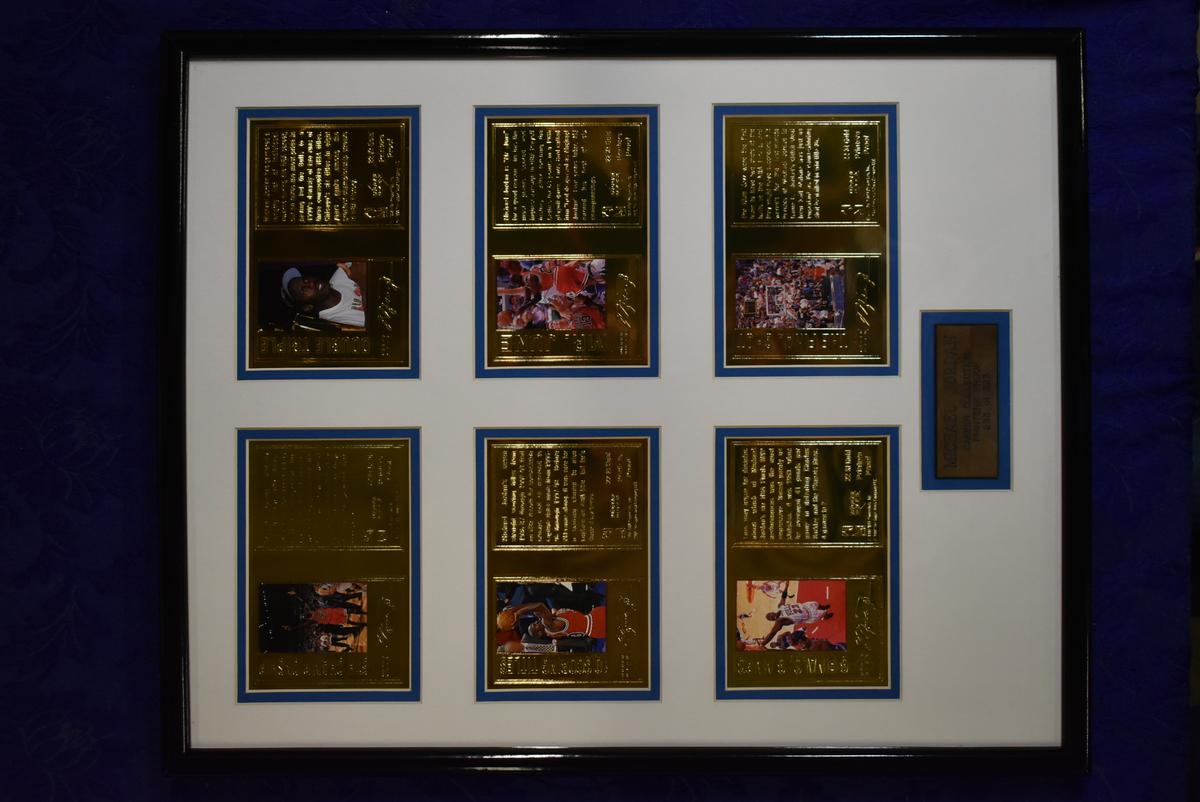 MICHAEL JORDAN CAREER COLLECTION FRAMED ART!!! O/A