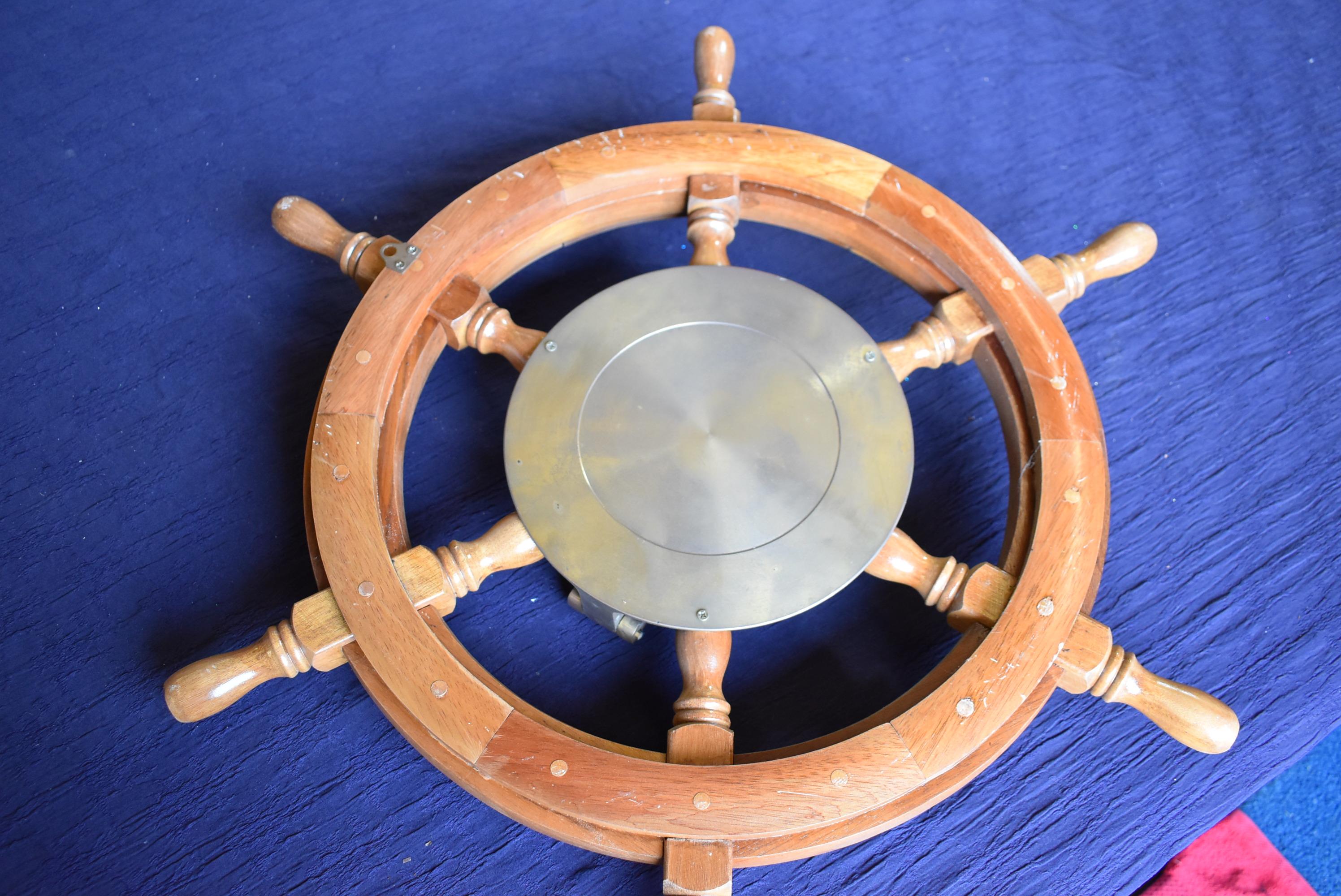 SHIPS WHEEL CLOCK!!