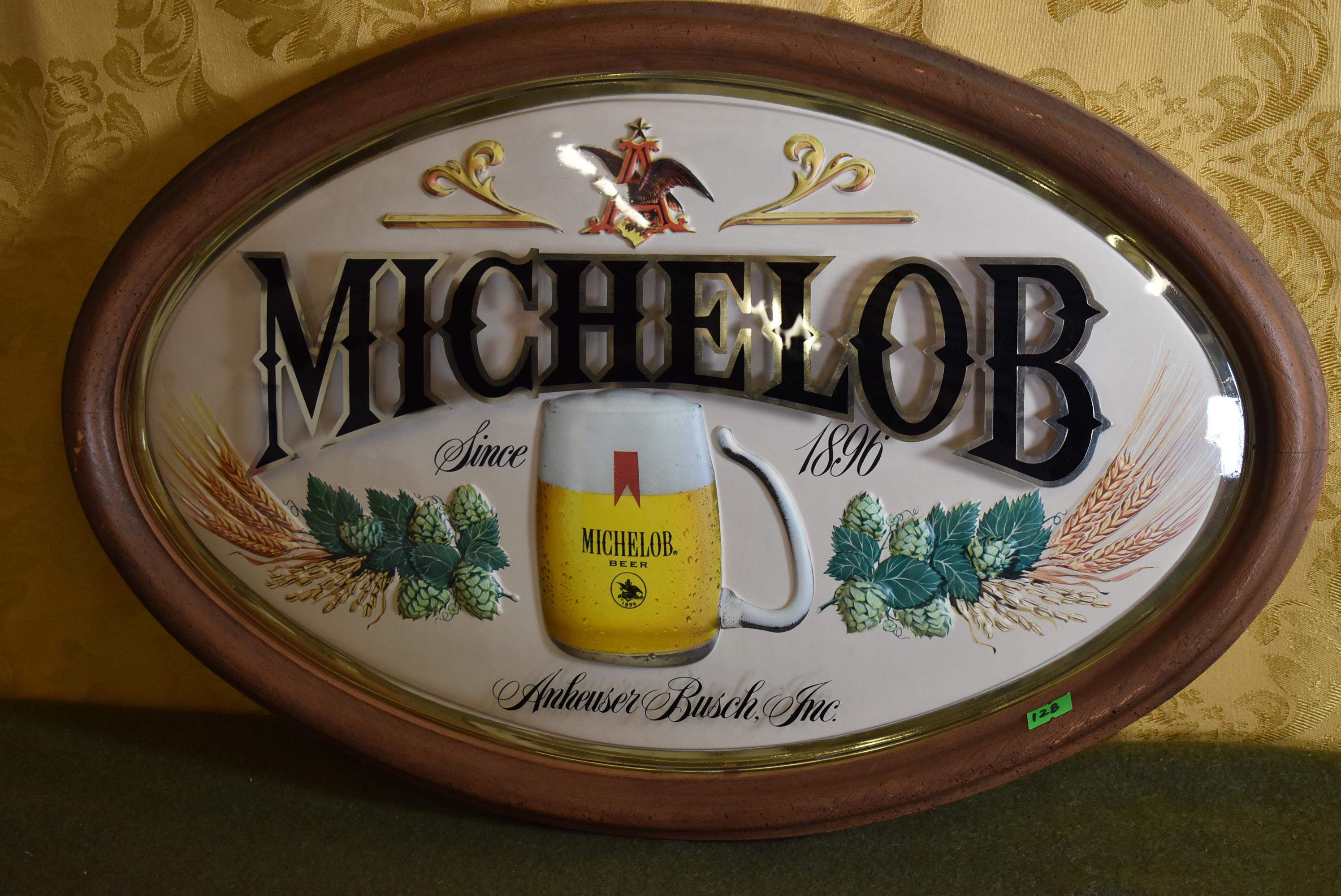 VINTAGE CONVEX MICHELOB SIGN!!!