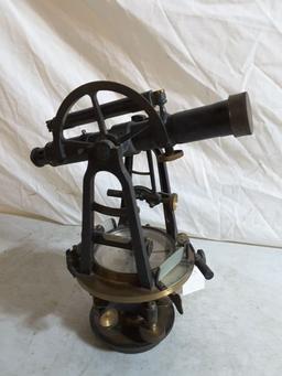 Buff & Buff Mfg. Co. Boston Model 8529 Approx. 12"t Vintage Survey Transit.