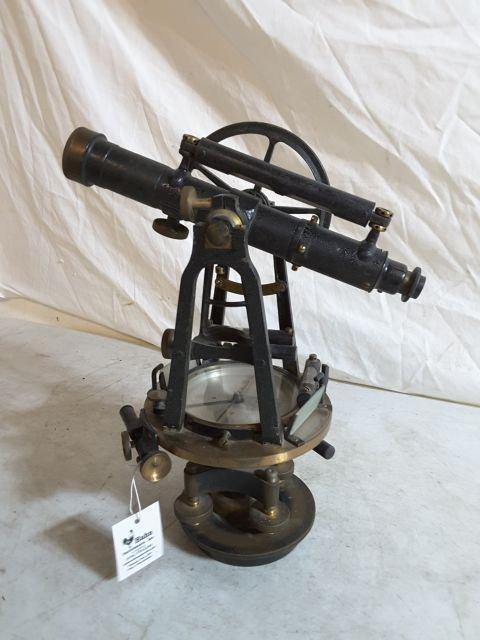 Buff & Buff Mfg. Co. Boston Model 8529 Approx. 12"t Vintage Survey Transit.