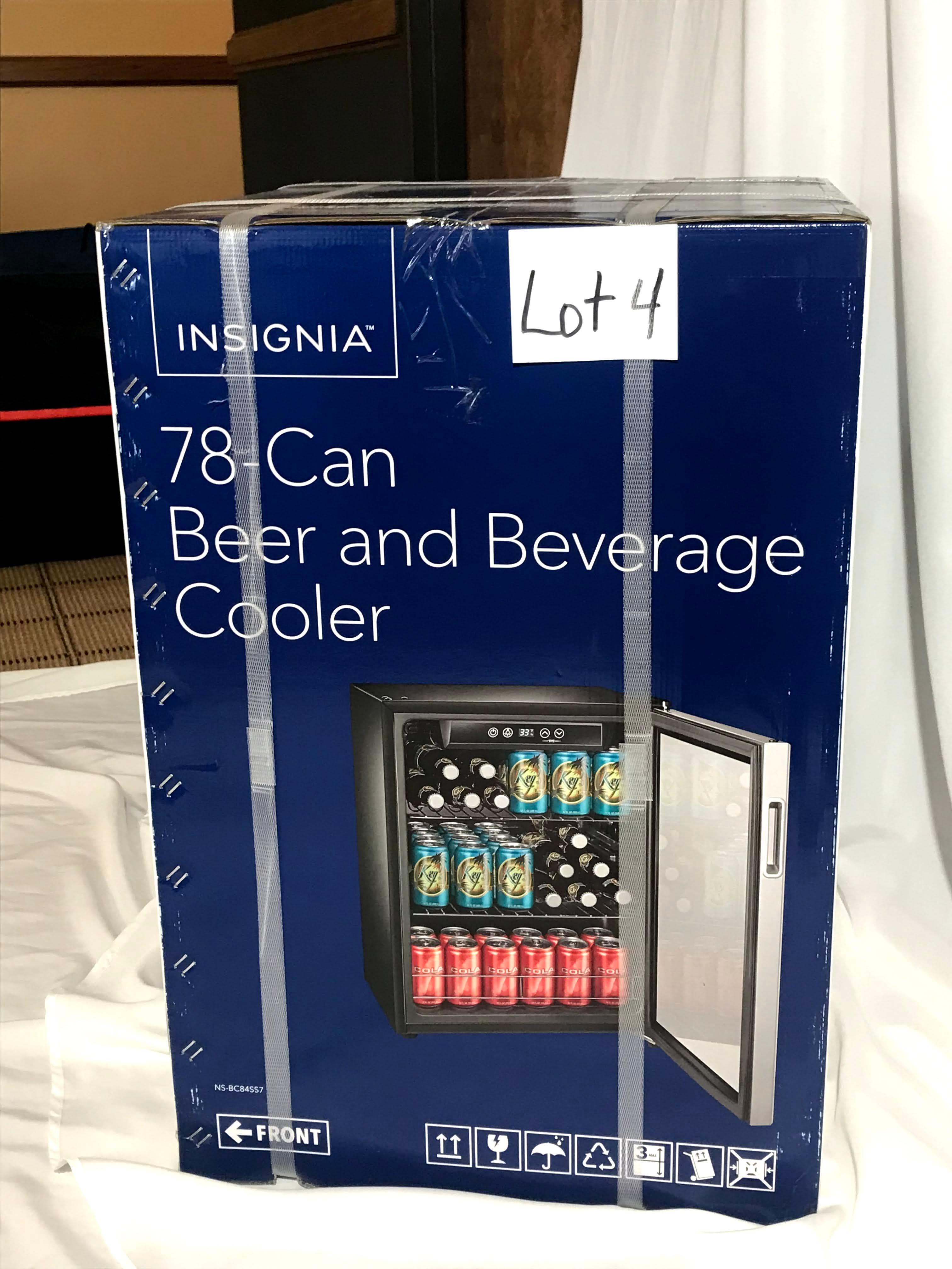 Insignia 78 Can Beer or Beverage Cooler- Donated by QAV a Division of Patri