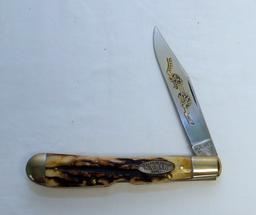 KA-BAR WHALER SINGLE BLADE FOLDING KNIFE AND A KA-BAR 1992 LARGE FOLDING ST