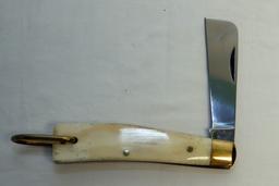 KA-BAR WHALER SINGLE BLADE FOLDING KNIFE AND A KA-BAR 1992 LARGE FOLDING ST