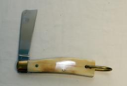 KA-BAR WHALER SINGLE BLADE FOLDING KNIFE AND A KA-BAR 1992 LARGE FOLDING ST