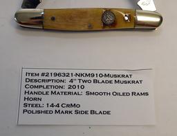 CANAL STREET #2196321-NKM910 MUSKRAT FOLDING KNIFE AND BOX