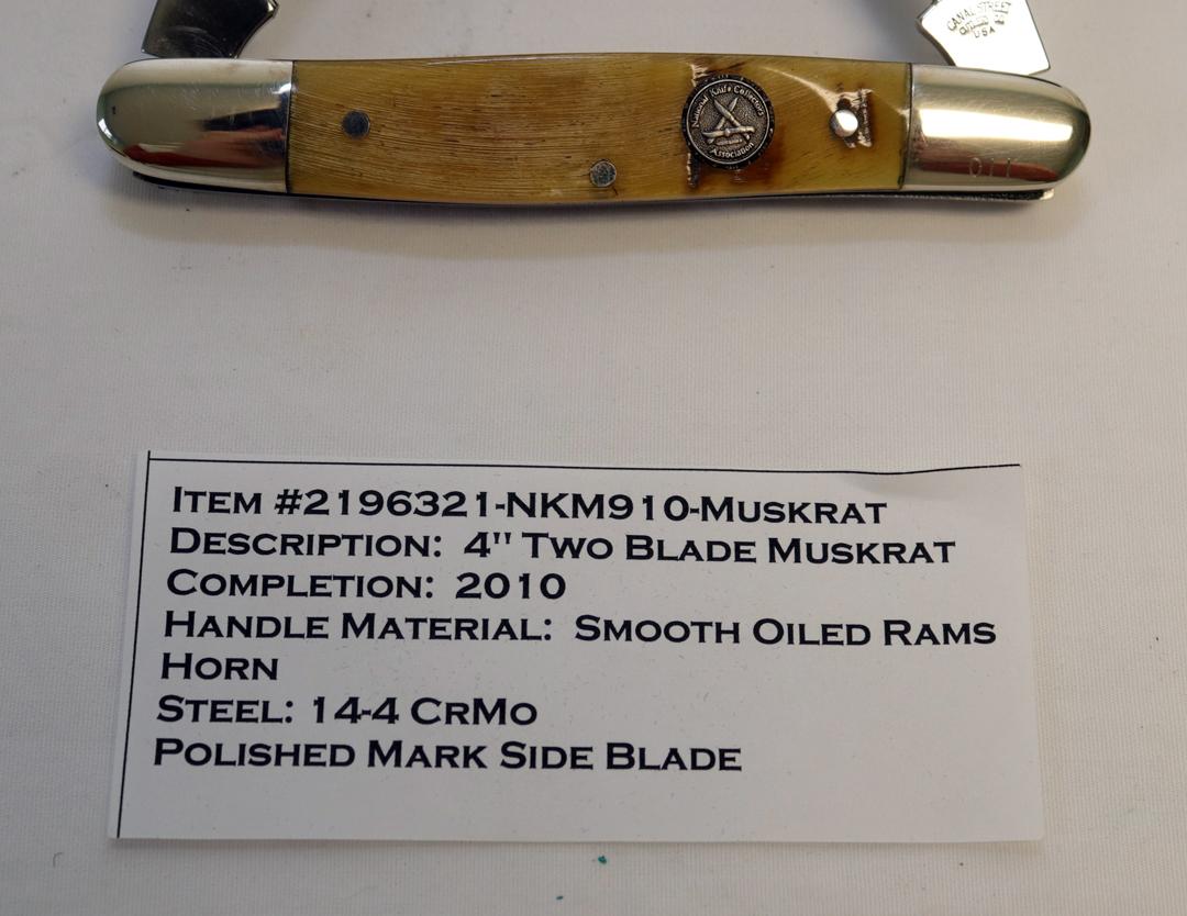 CANAL STREET #2196321-NKM910 MUSKRAT FOLDING KNIFE AND BOX