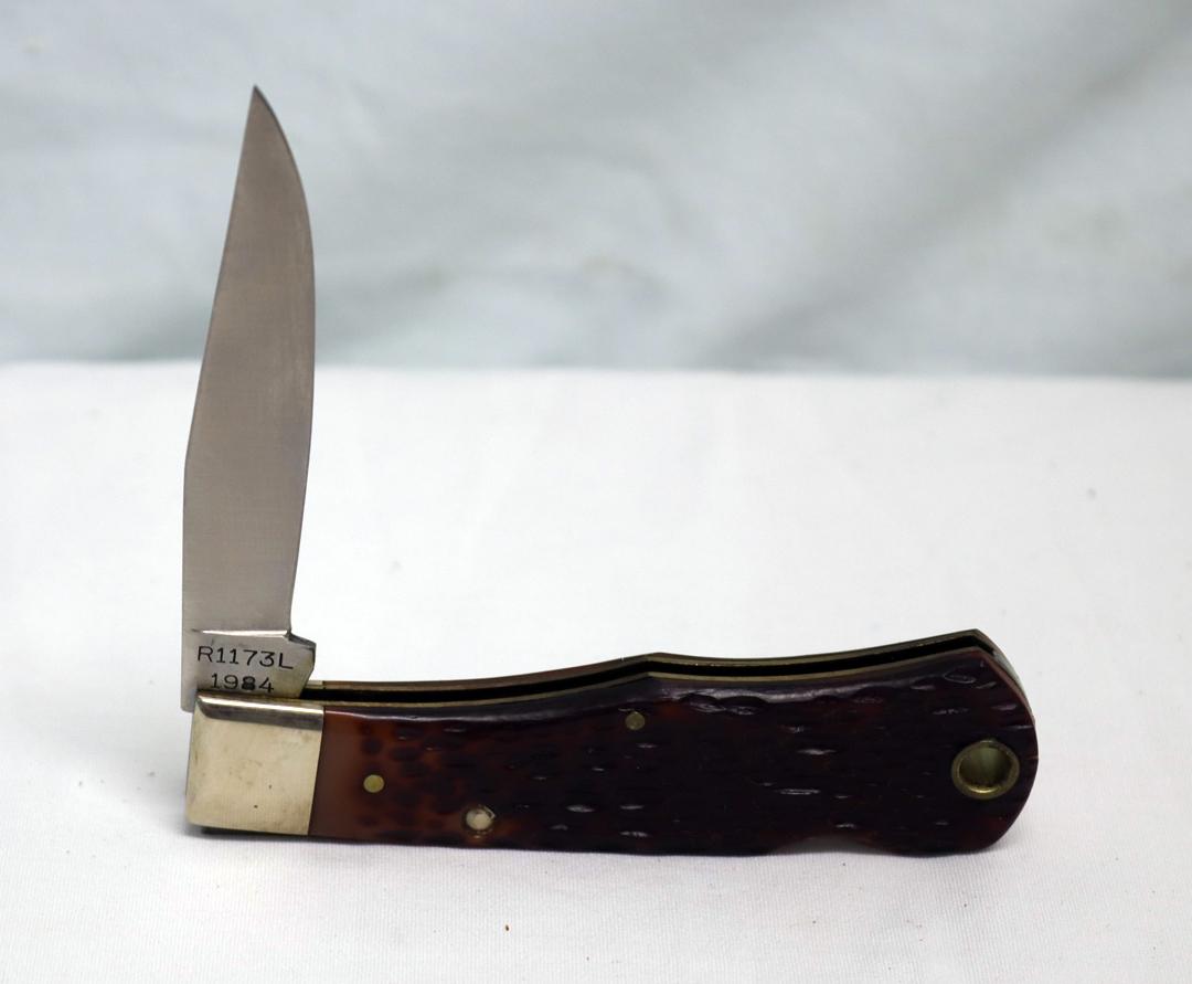REMINGTON LOCK BACK BULLET KNIFE #R1173L