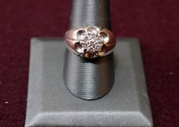 14 CT GENTS SET 1/2 CT AND BAND