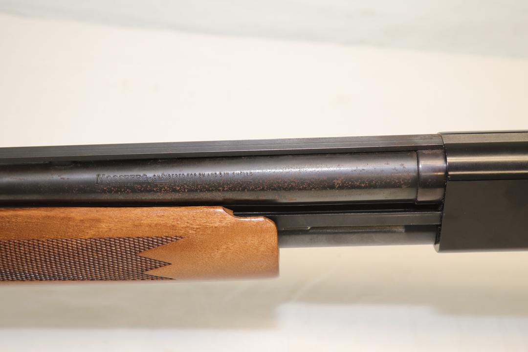MOSSBURG 12 GA., 3-1/4 OR 3" PUMP 12 GA. SHOTGUN, SMALL AMOUNT OF SURFACE R