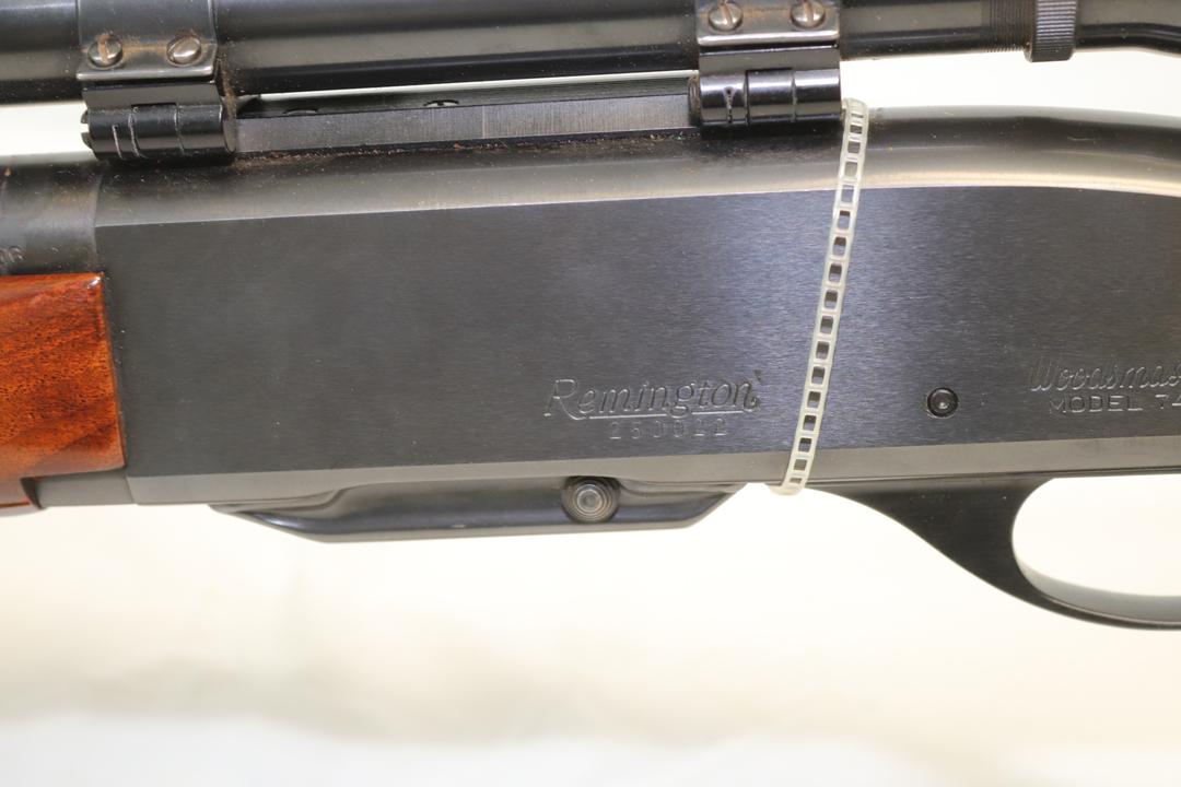 REMINGTON WOOD MASTER MODEL 742 30.6 RIFLE W/ WEAVER SCOPE 22" BARREL SERIA