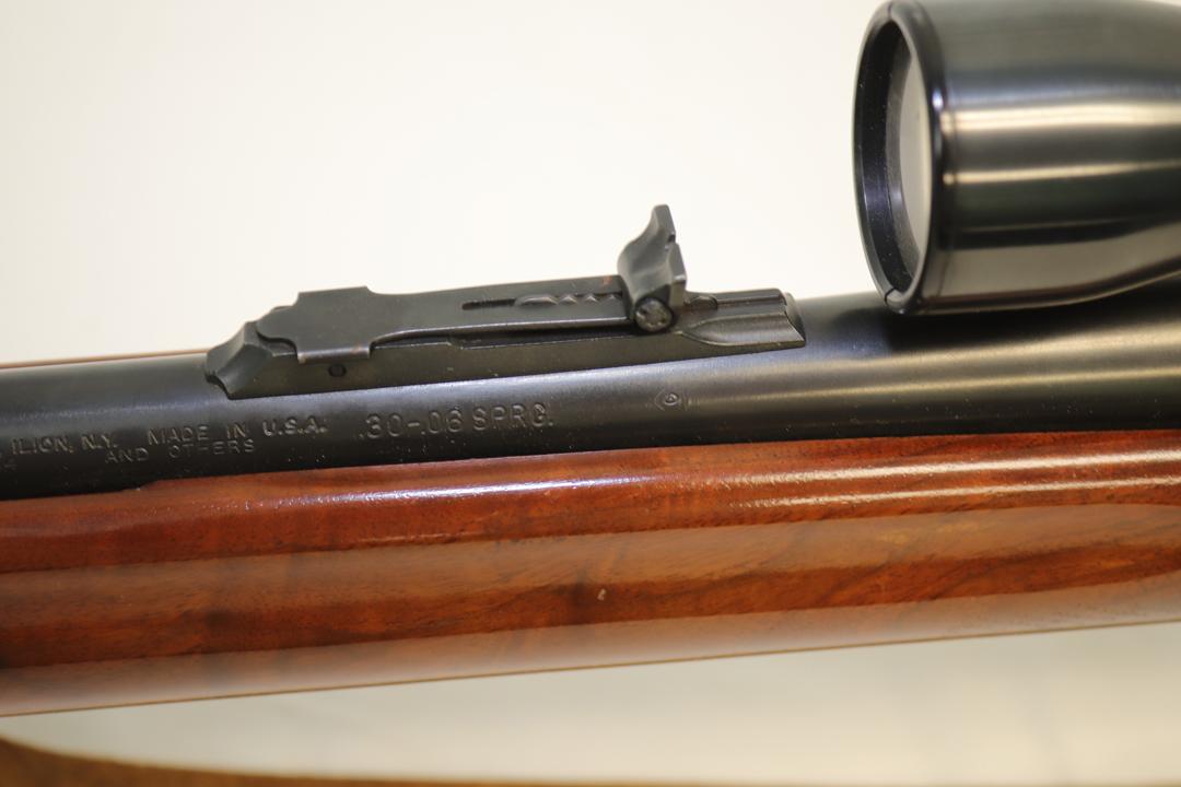 REMINGTON WOOD MASTER MODEL 742 30.6 RIFLE W/ WEAVER SCOPE 22" BARREL SERIA