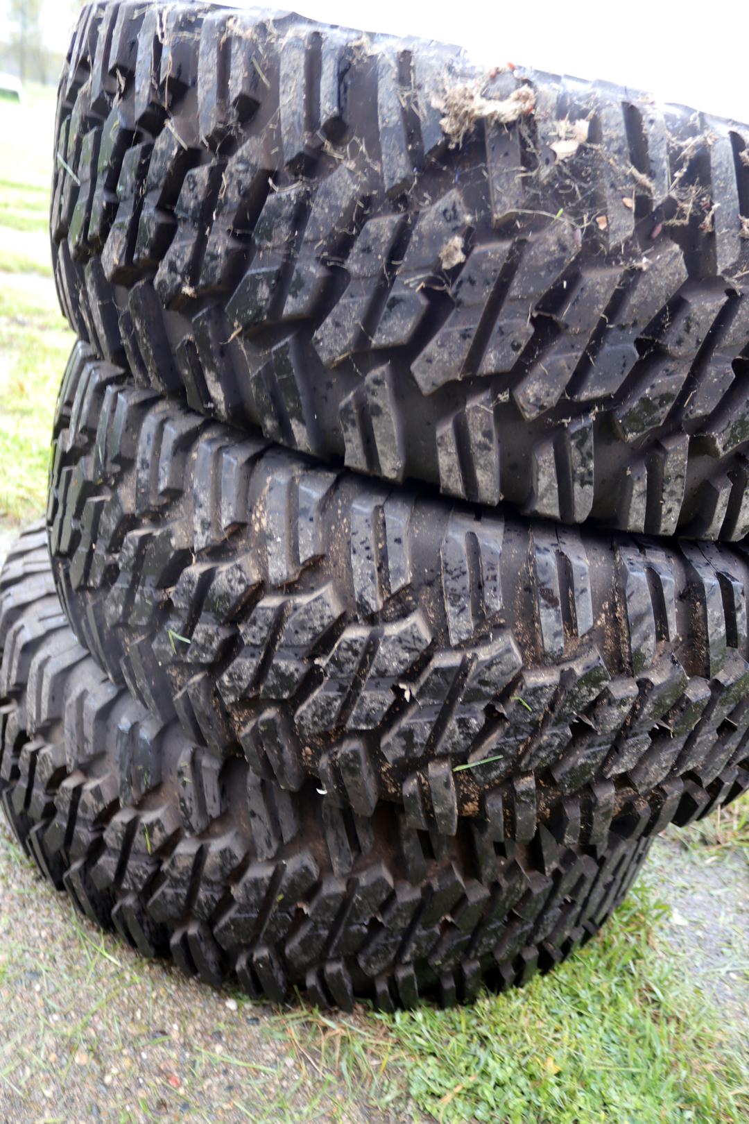(3) GOOD YEAR 35X12.5 R15 LP TIRES, LIKE NEW